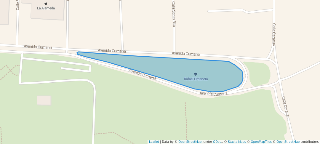 walking in Rafael Urdaneta map in Ciudad Bolívar