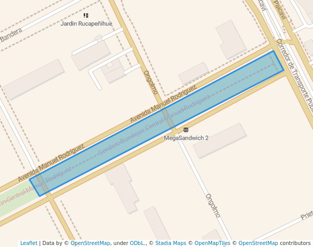 Bandejón central Manuel Rodríguez