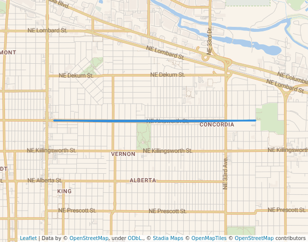 Northeast Ainsworth Blocks