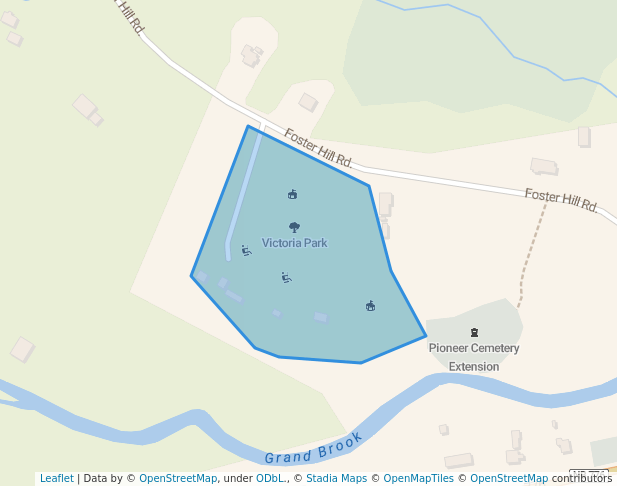 walking in Victoria Park map in Grand Manan