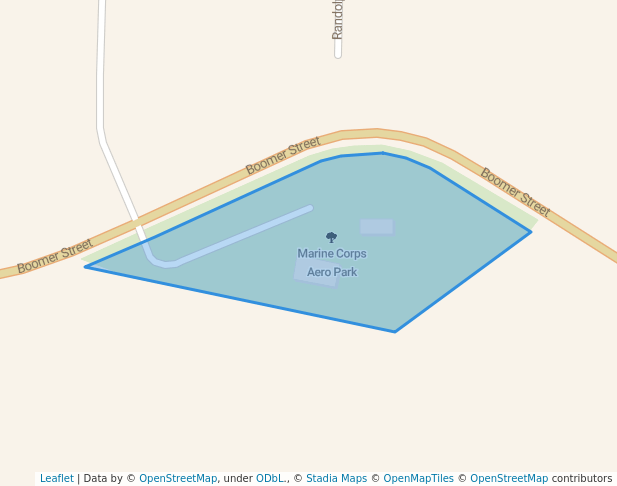 walking in Marine Corps Aero Park map in Watertown