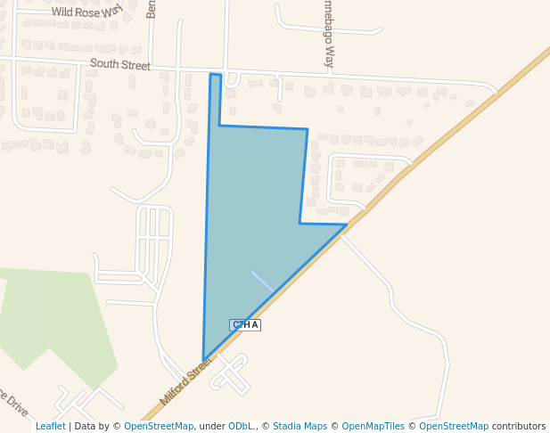 walking in Grinwald Park map in Watertown