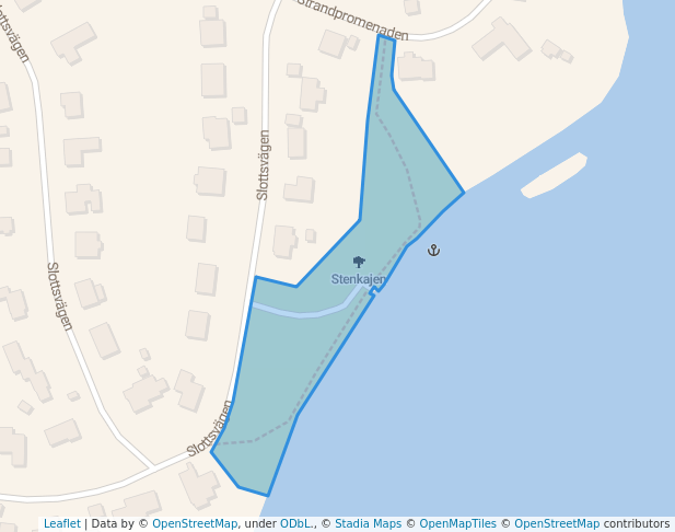 walking in Stenkajen map in Täby