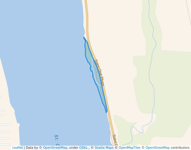 walking in Seager Park map in Courtright