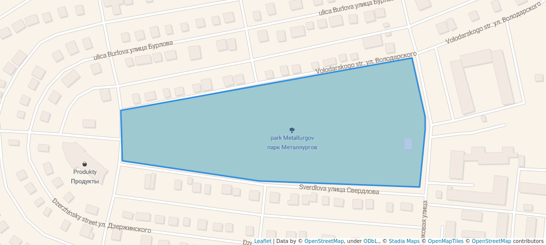 walking in парк Металлургов map in Bratsk