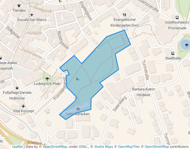 walking in Avignon Anlage map in Wetzlar