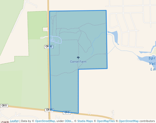 walking in Corron Farm map in Campton Hills