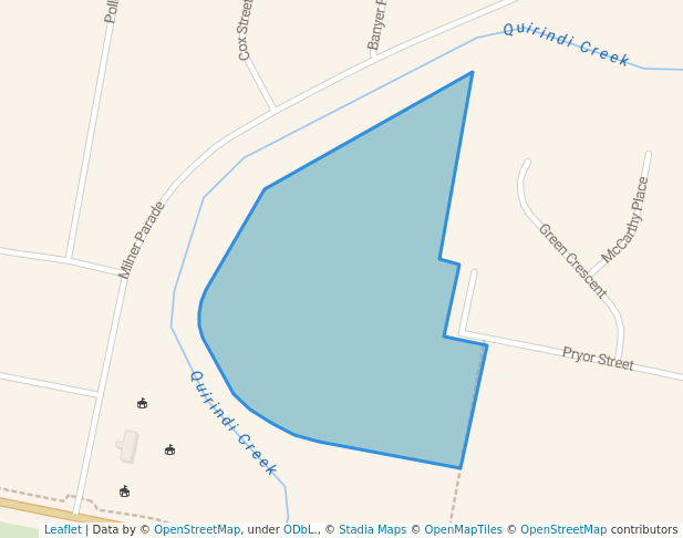 walking in Harrold Golland Sports Field map in Quirindi