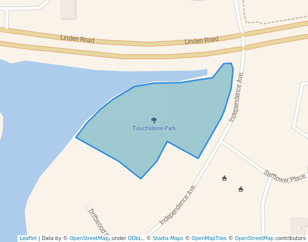 walking in Touchstone Park map in West Sacramento