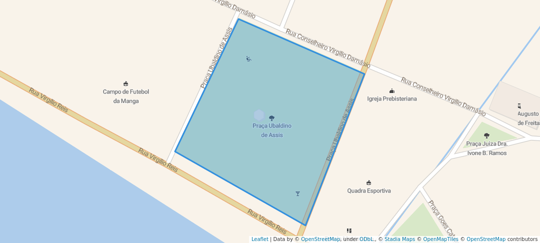 walking in Praça Ubaldino de Assis map in Cachoeira