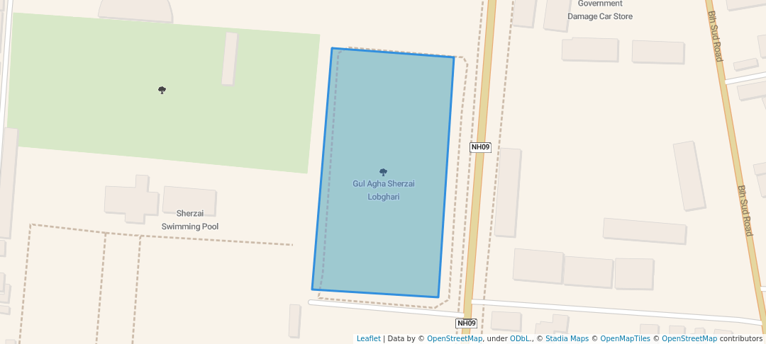 walking in Gul Agha Sherzai Lobghari map in Jalalabad