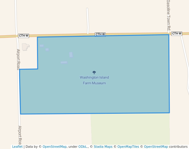 walking in Washington Island Farm Museum map in Washington