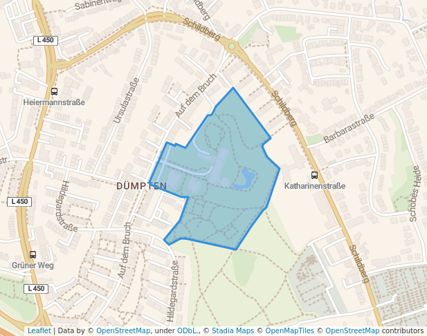 walking in Wittkamp map in Mülheim an der Ruhr