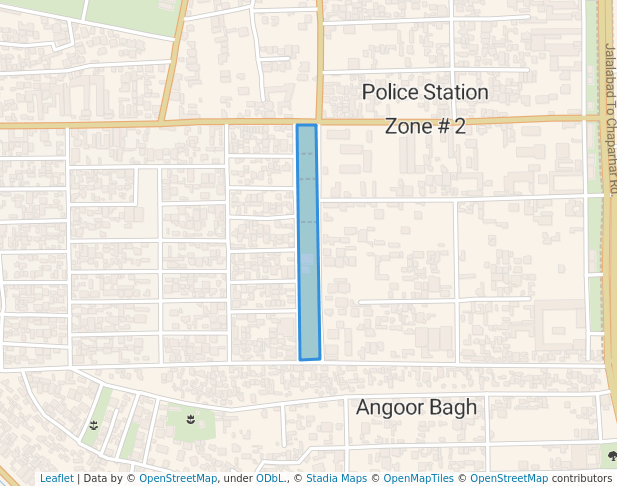 walking in Mia Omar School Play Ground map in Jalalabad