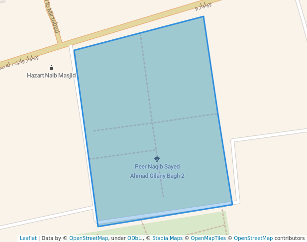 walking in Peer Naqib Sayed Ahmad Gilany Bagh 2 map in Jalalabad