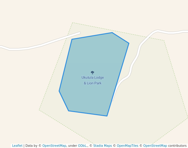 walking in Ukutula Lodge & Lion Park map in Bethanie