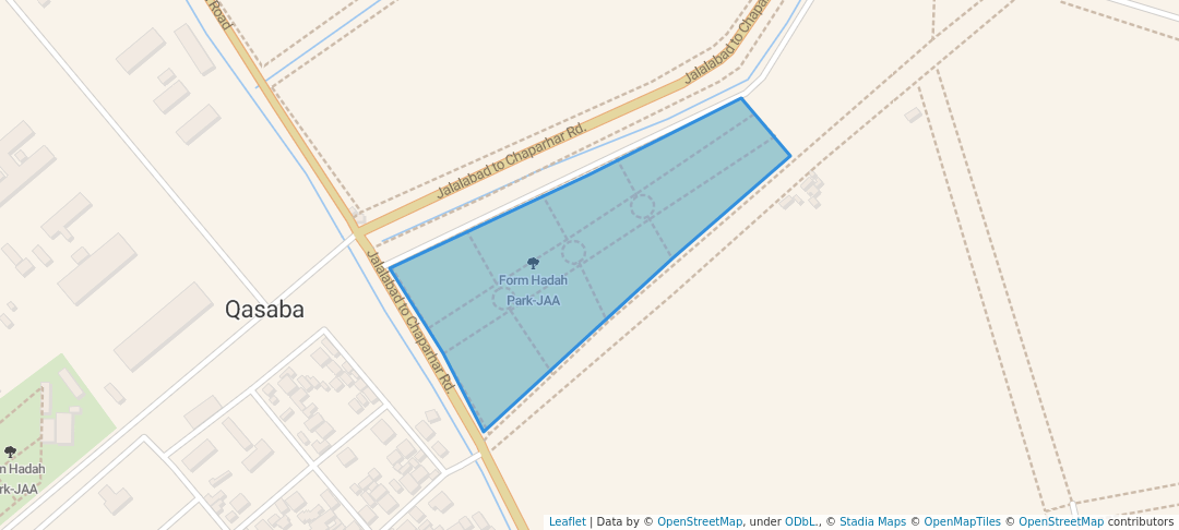 walking in Form Hadah Park-JAA map in Jalalabad