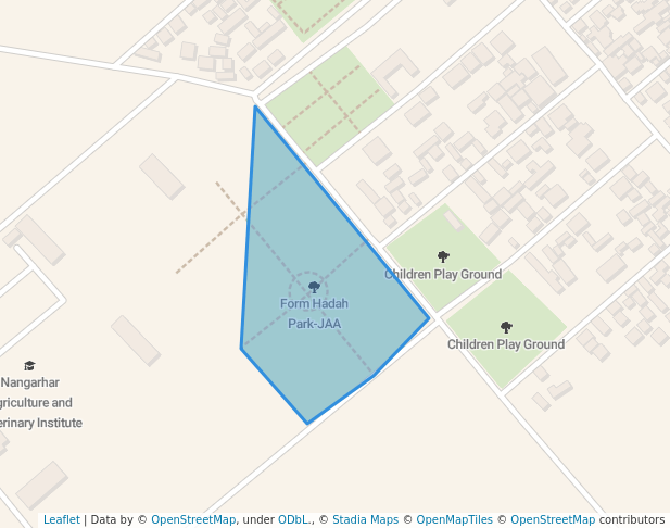 walking in Form Hadah Park-JAA map in Jalalabad