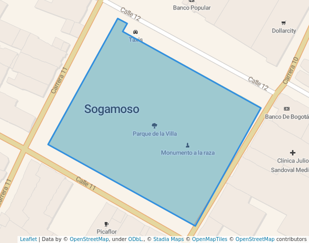 walking in Parque de la Villa map in Sogamoso