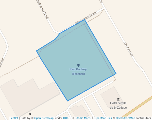 walking in Parc Godfroy-Blanchard map in Saint-Zotique