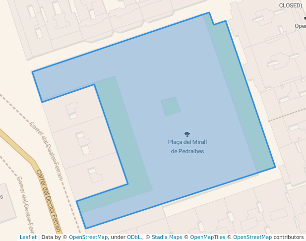Plaça del Mirall de Pedralbes