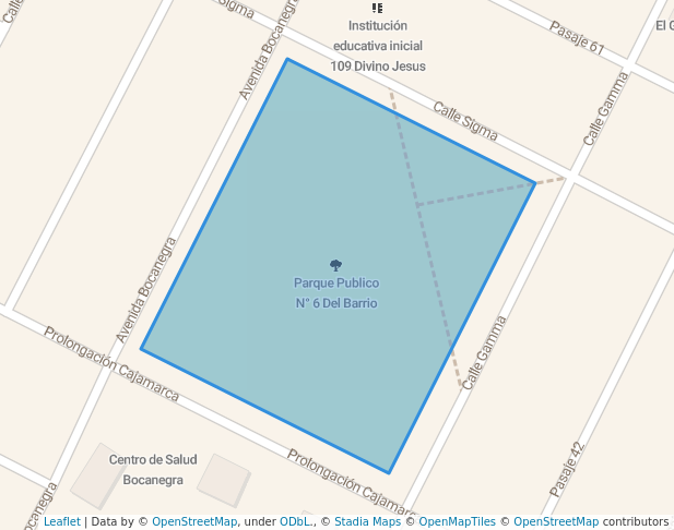 walking in Parque Publico N° 6 Del Barrio map in Callao