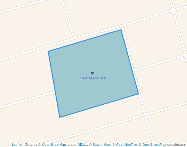 walking in Shekh Mesri Park map in Sorkhrud