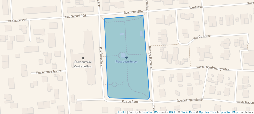 walking in Place Jean Burger map in Amnéville