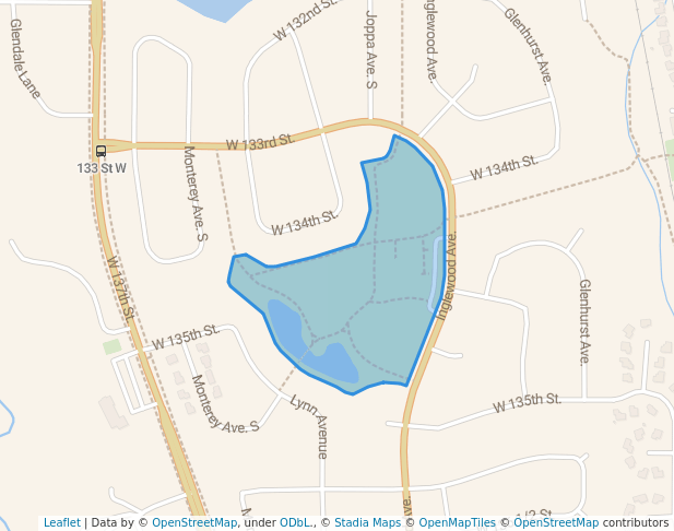 walking in Canterbury Park map in Savage