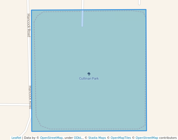 walking in Cullinan Park map in Tremont