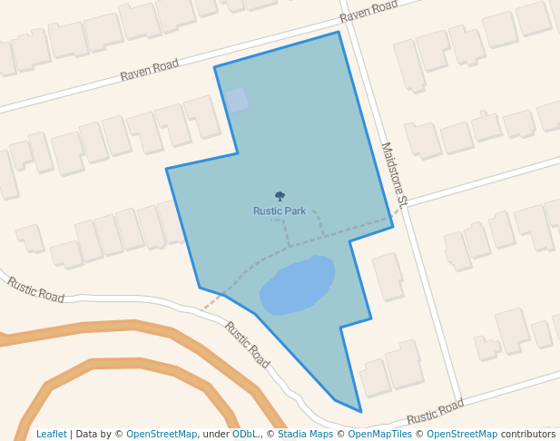 Rustic Park in Toronto | Map and Routes