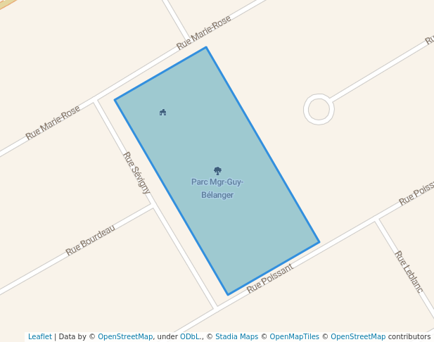 walking in Parc Mgr-Guy-Bélanger map in Salaberry-de-Valleyfield