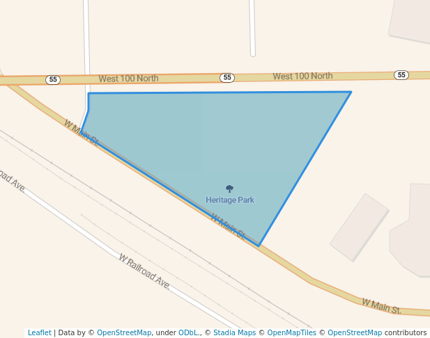 walking in Heritage Park map in Price