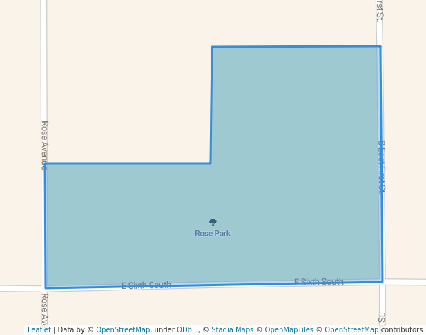 walking in Rose Park map in Price