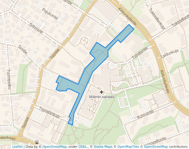 Tyynelänpuisto in Helsinki | Map and Routes