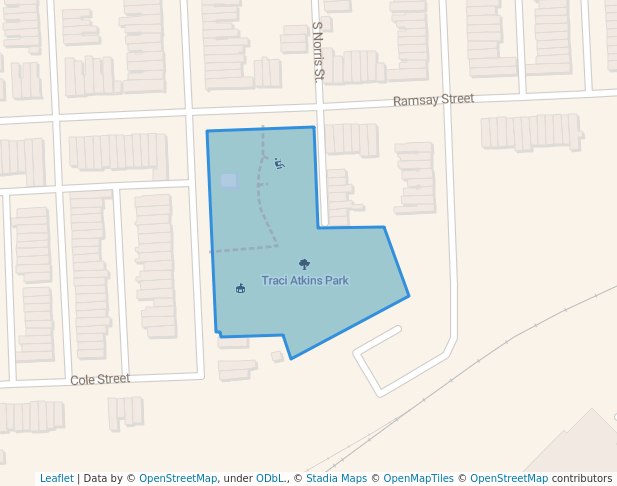 Traci Atkins Park in Baltimore | Map and Routes