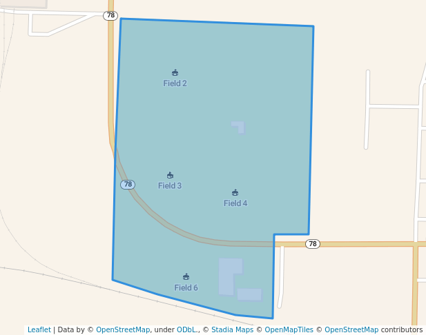 walking in Lenz Field & Sports Complex map in Jacksonville