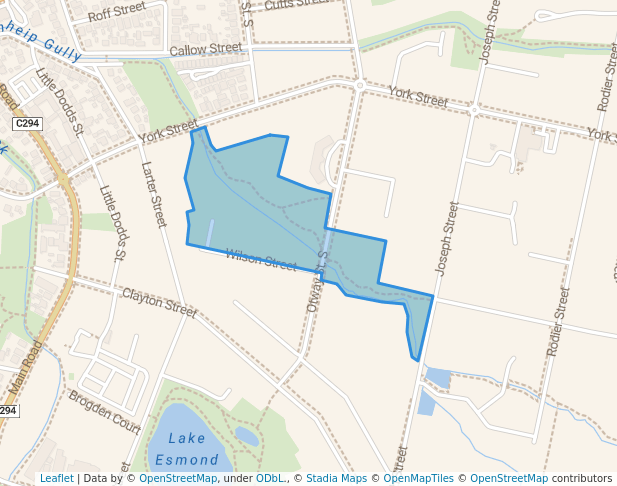 walking in Pennyweight Park map in Canadian