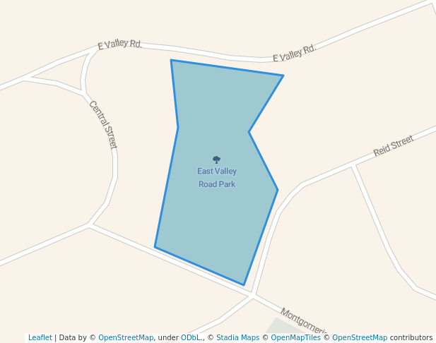 walking in East Valley Road Park map in Corner Brook