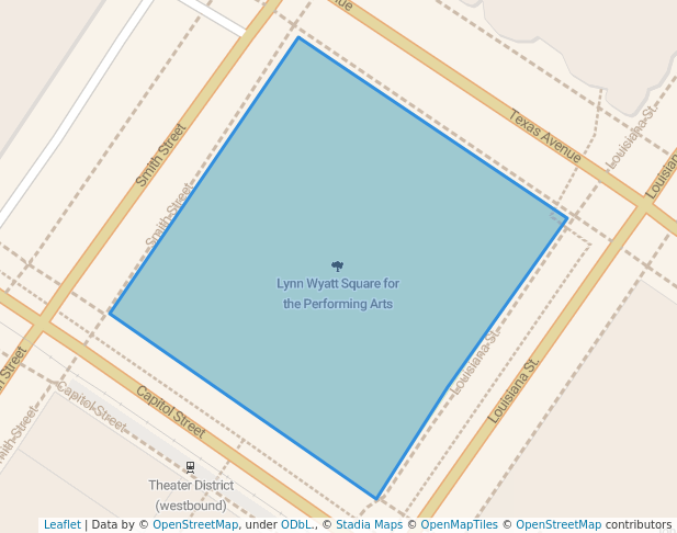 Lynn Wyatt Square for the Performing  Arts