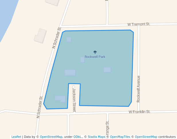 walking in Rockwell Park map in Havana