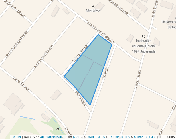 walking in parque Jacaranda map in Magdalena del Mar