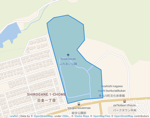 ふれあい公園 in Inagawa | Map and Routes