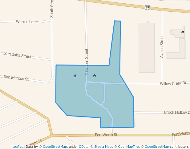 walking in Buckner Park map in Jacksonville