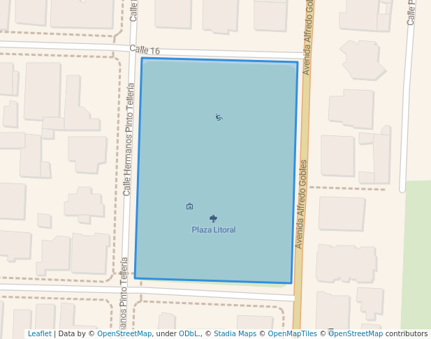 walking in Plaza Litoral map in La Paz