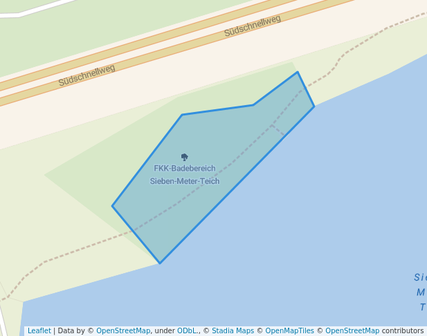 FKK-Badebereich Sieben-Meter-Teich