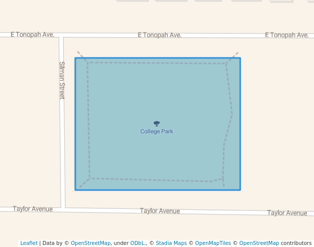 walking in College Park map in North Las Vegas