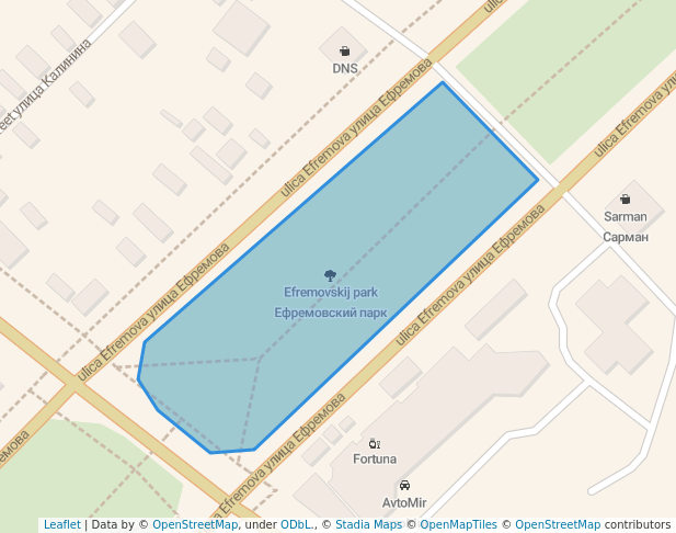 Ефремовский парк