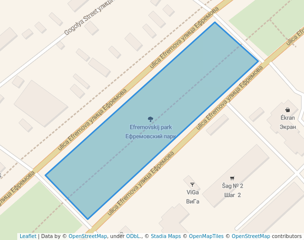 Ефремовский парк