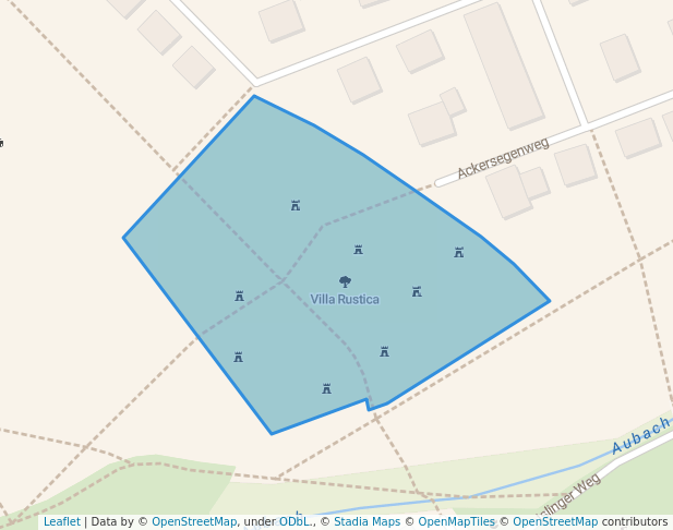 walking in Villa Rustica map in Regensburg